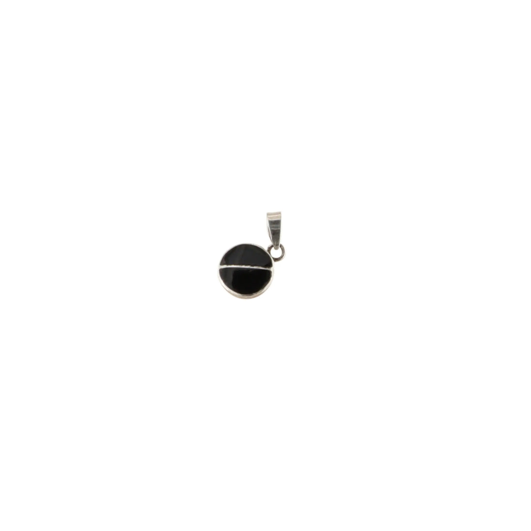 Vedhæng, rund med sten, sterlingsølv, 10mm, flere varianter Beadhouse of Copenhagen