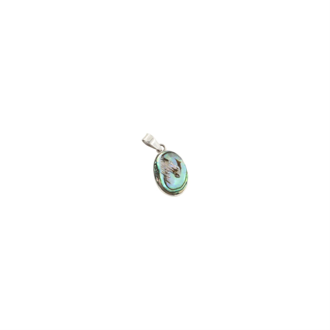 Vedhæng, oval m. sten, sterlingsølv, 15mm, flere varianter Beadhouse of Copenhagen