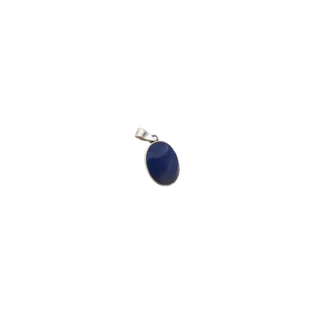 Vedhæng, oval m. sten, sterlingsølv, 15mm, flere varianter Beadhouse of Copenhagen