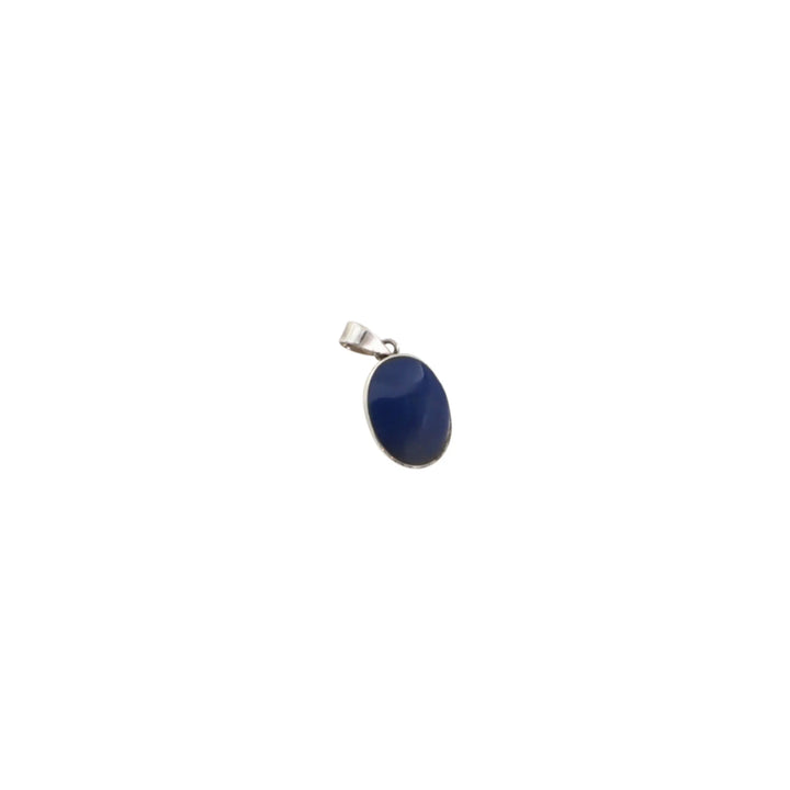 Vedhæng, oval m. sten, sterlingsølv, 15mm, flere varianter Beadhouse of Copenhagen