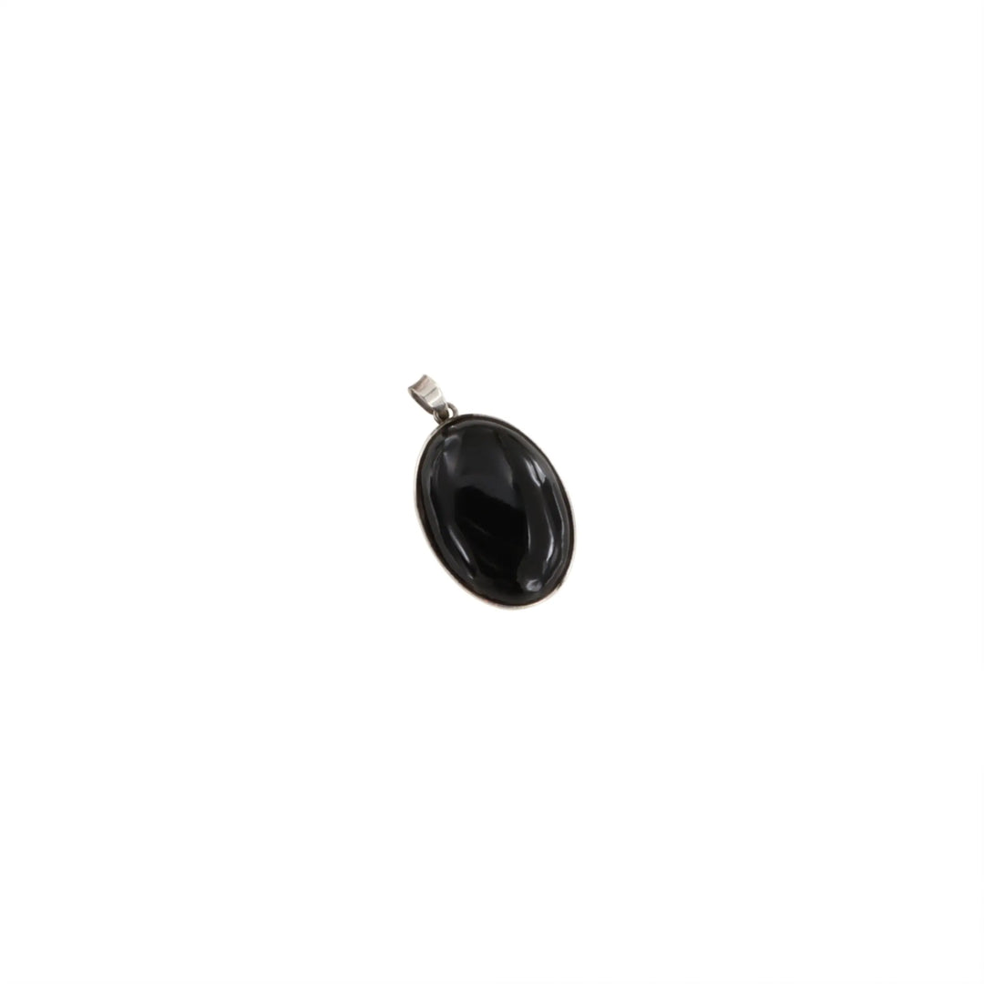 Vedhæng, oval m. sten, sterlingsølv, 26mm, flere varianter Beadhouse of Copenhagen