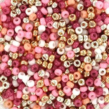 Blandede glasperler, miyuki rocailles seed beads, unicorn mix Krea