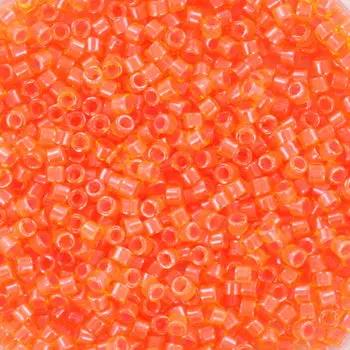 Orange glasperler, miyuki delica beads, luminous bittersweet Krea