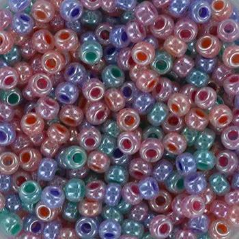 Mix glasperler, miyuki rocailles seed beads, shiny colors mix Krea