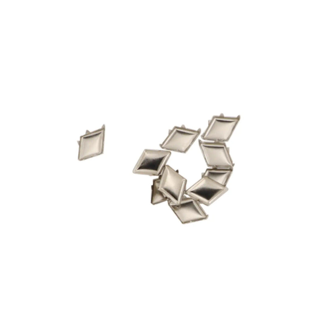 Nitter, diamantformede, forsølvet messing, 10-100 stk Beadhouse of Copenhagen