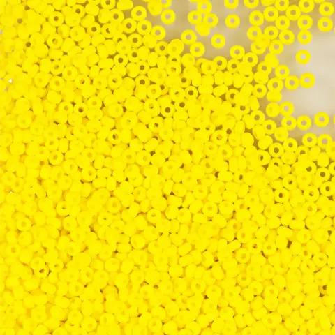 Gule glasperler, preciosa, natural opaque yellow, storkøb Preciosa