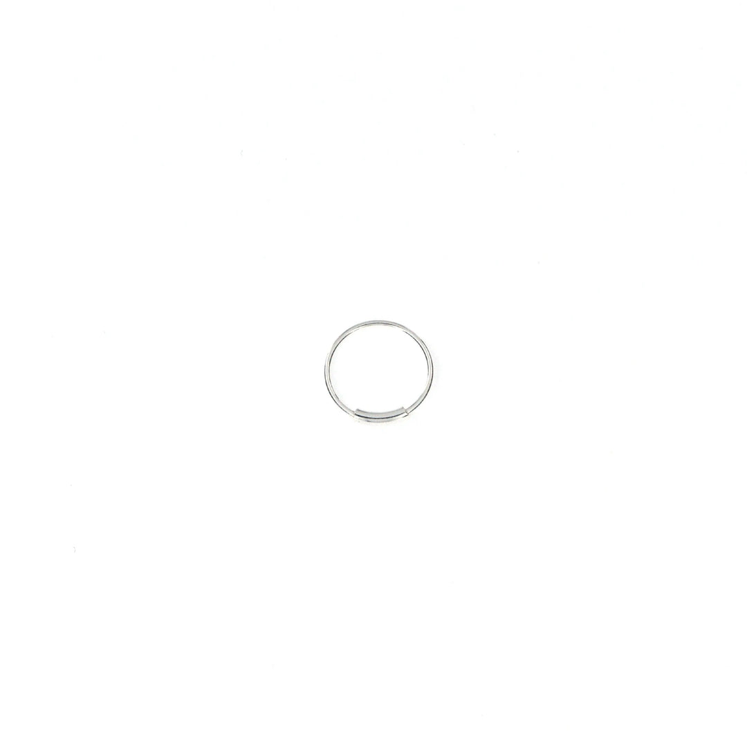 Næsering, rørlukning, sterlingsølv, 10 x 0,6 mm blt