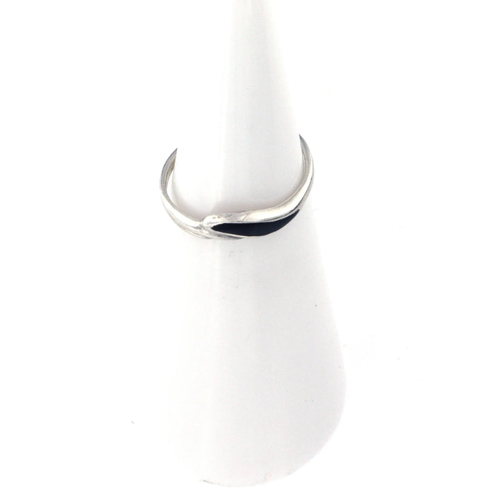 Fingerring til børn, lille onyx eller turkis, sterlingsølv 