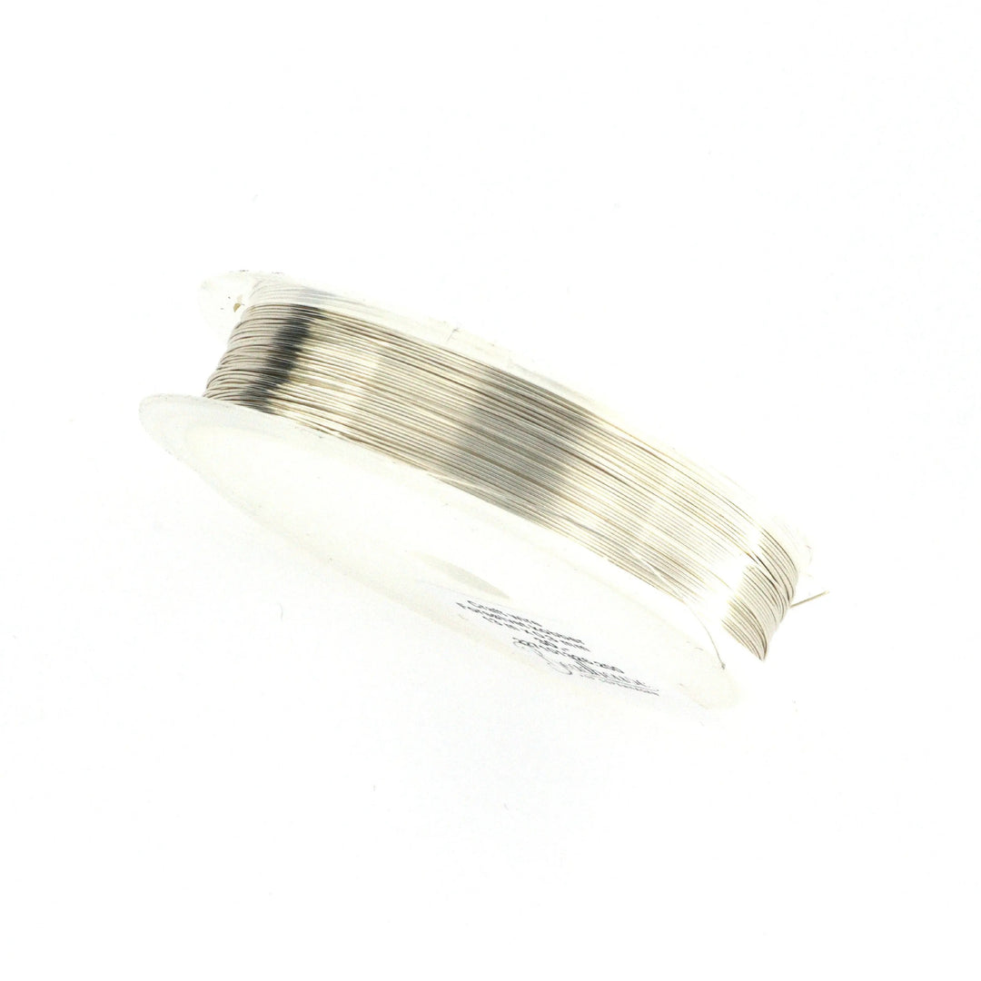 Smykketråd, wire 0,3 mm, forsølvet kobber, 10 m Tax