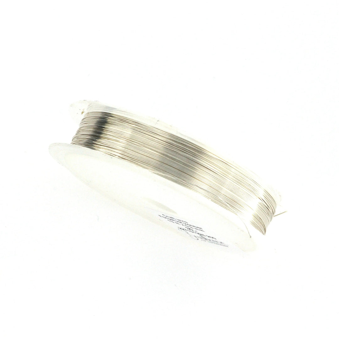 Smykketråd, wire 0,5 mm, forsølvet kobber, 10 m Tax