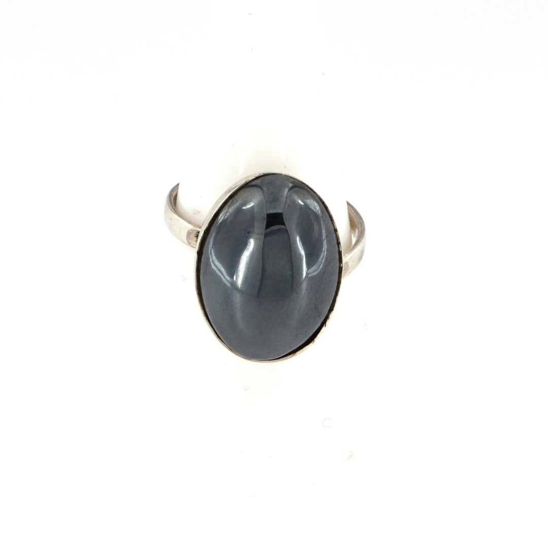 Fingerring, enkel blodsten, sterlingsølv Beadhouse of Copenhagen