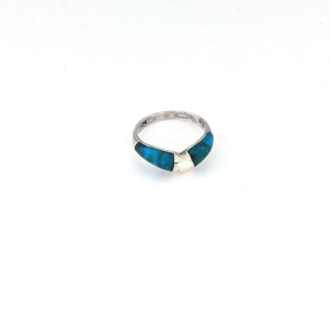 Fingerring, chunky turkis, sterlingsølv Beadhouse of Copenhagen