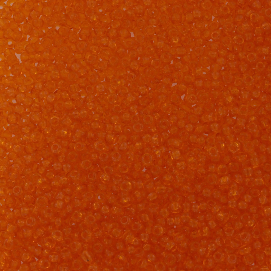 Orange glasperler,  preciosa, natural transparent light orange, storkøb 