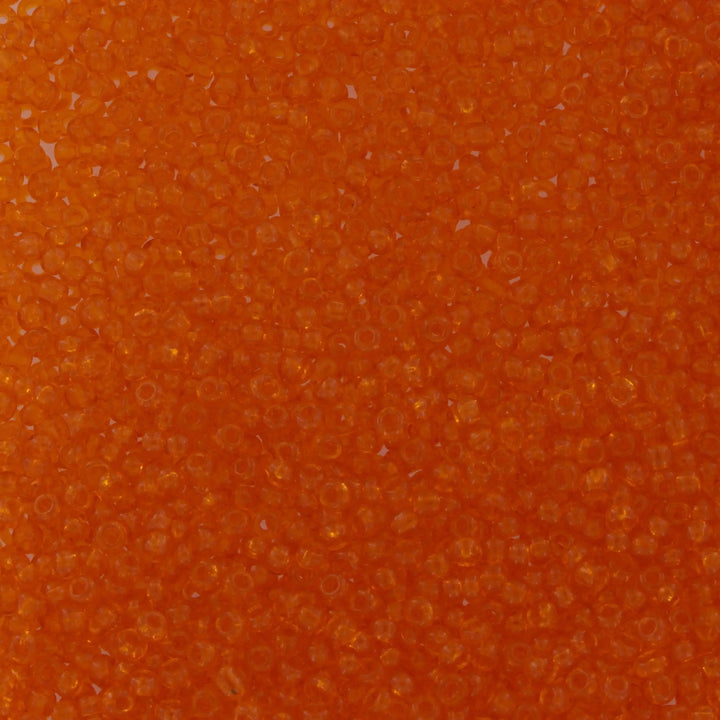 Orange glasperler,  preciosa, natural transparent light orange, storkøb 