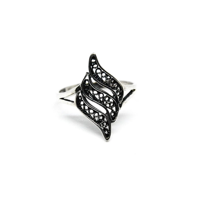 Fingerring, organisk filigran, sterlingsølv Beadhouse of Copenhagen