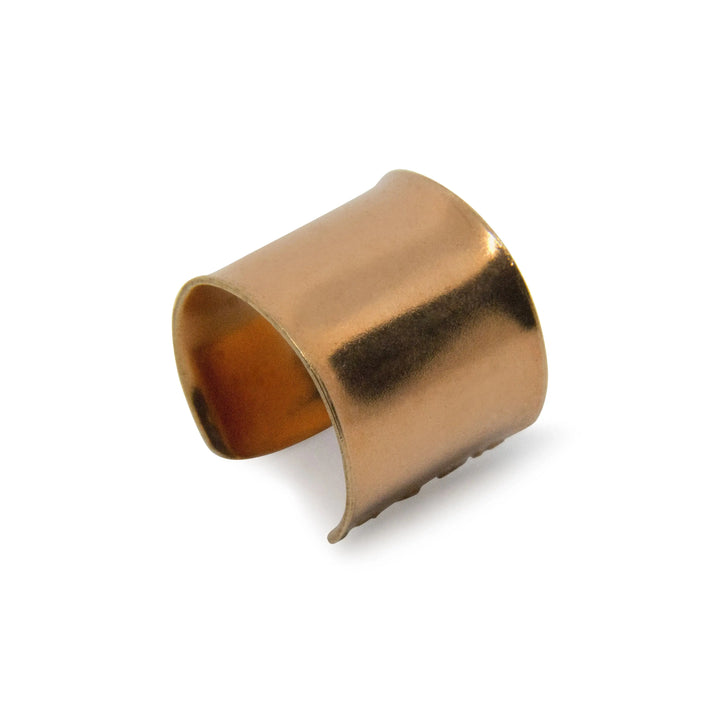 Øreringe, earcuff bred kobber, kobber 