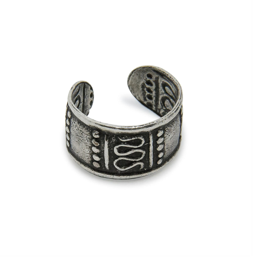 Øreringe, earcuff bølger og prikker, sterlingsølv Beadhouse of Copenhagen