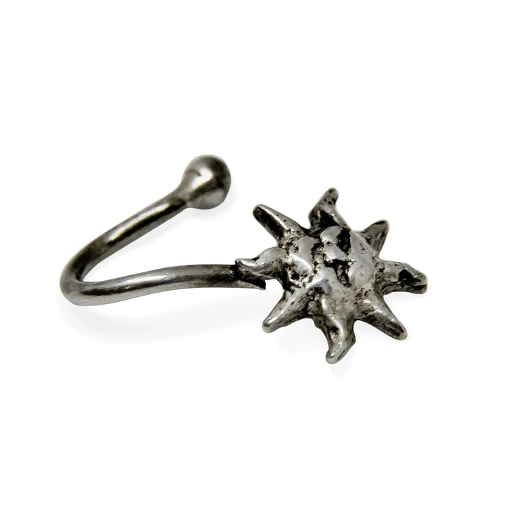 Øreringe, earcuff sol, sterlingsølv 