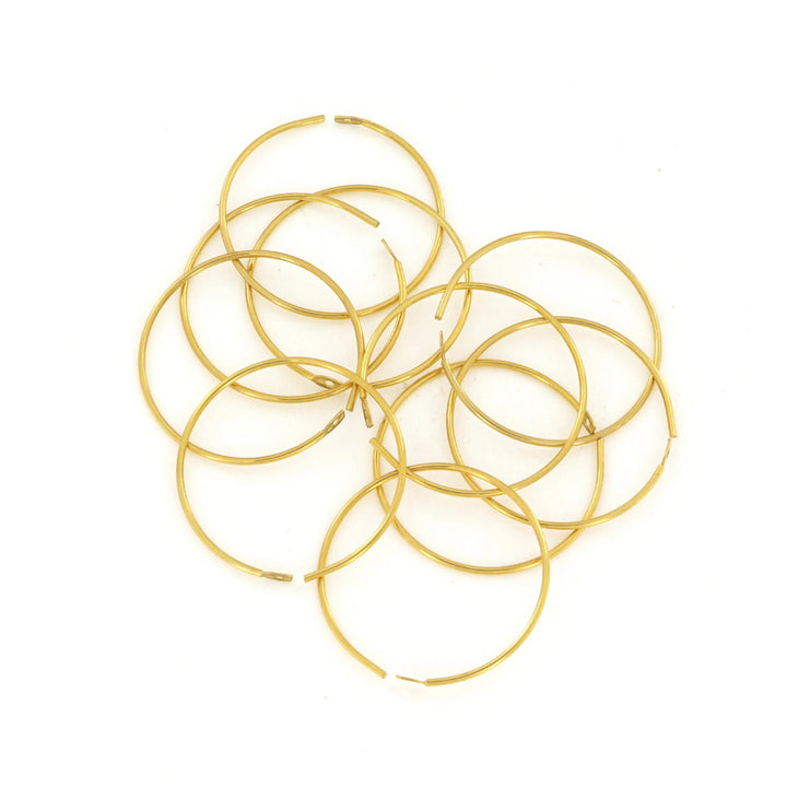 Monterings creoler i forgyldt messing 0,9x20 mm, storkøb Beadhouse of Copenhagen
