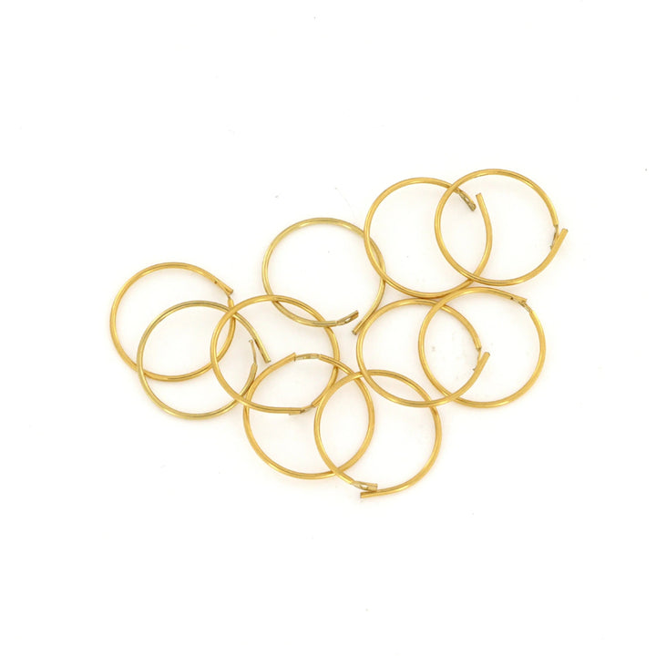 Monterings creoler i forgyldt messing 0,7x14mm Beadhouse of Copenhagen