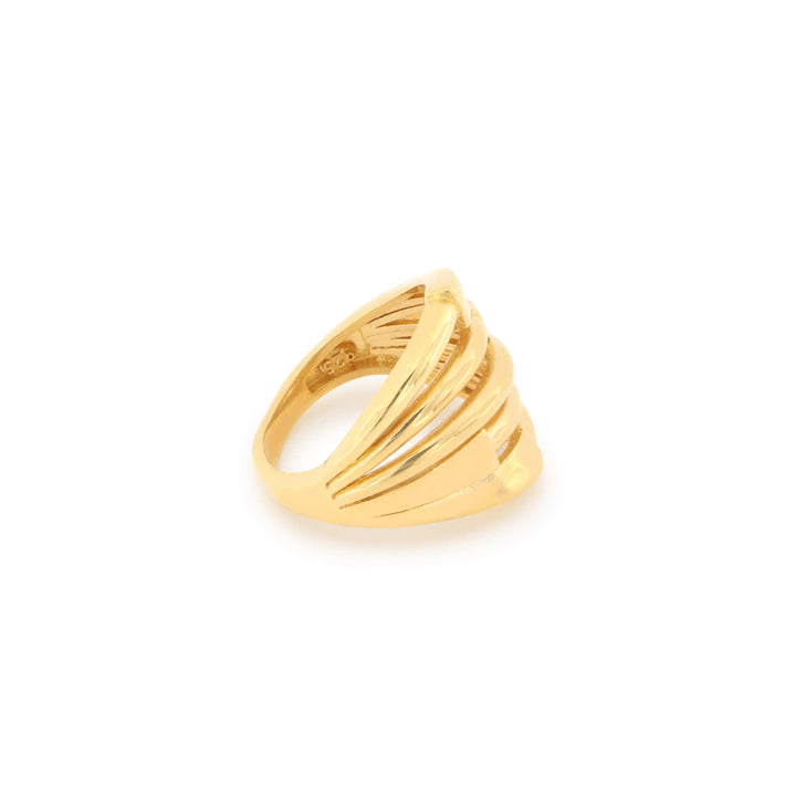 Fingerring, multiple rings, forgyldt sterlingsølv 