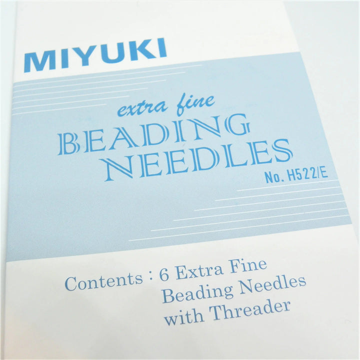 Nåle, miyuki beading needles, extra fine, 6 nåle og en tråder Krea