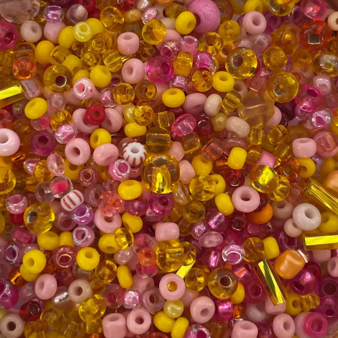 Blandede glasperler, preciosa mix, candy land Preciosa BOC