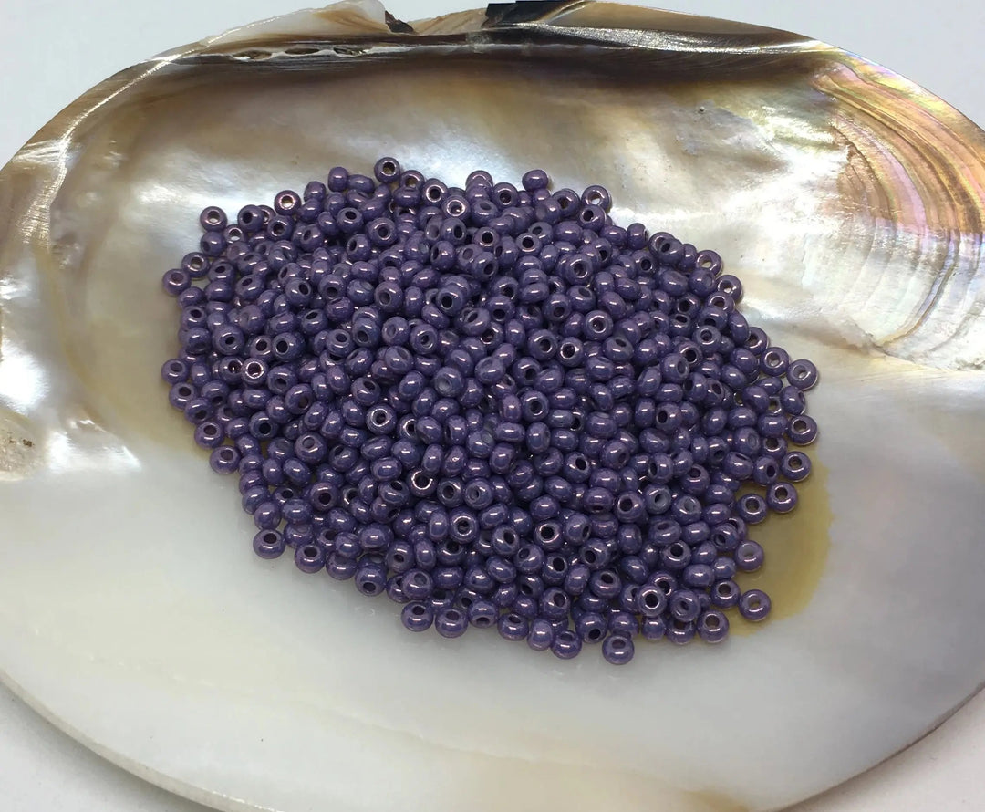 Lilla glasperler, preciosa, shiny purple, storkøb Preciosa
