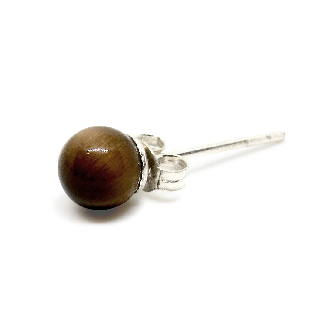 Øreringe, ørestikkere m. smykkesten, sterlingsølv og forgyldt, 6 mm Beadhouse of Copenhagen
