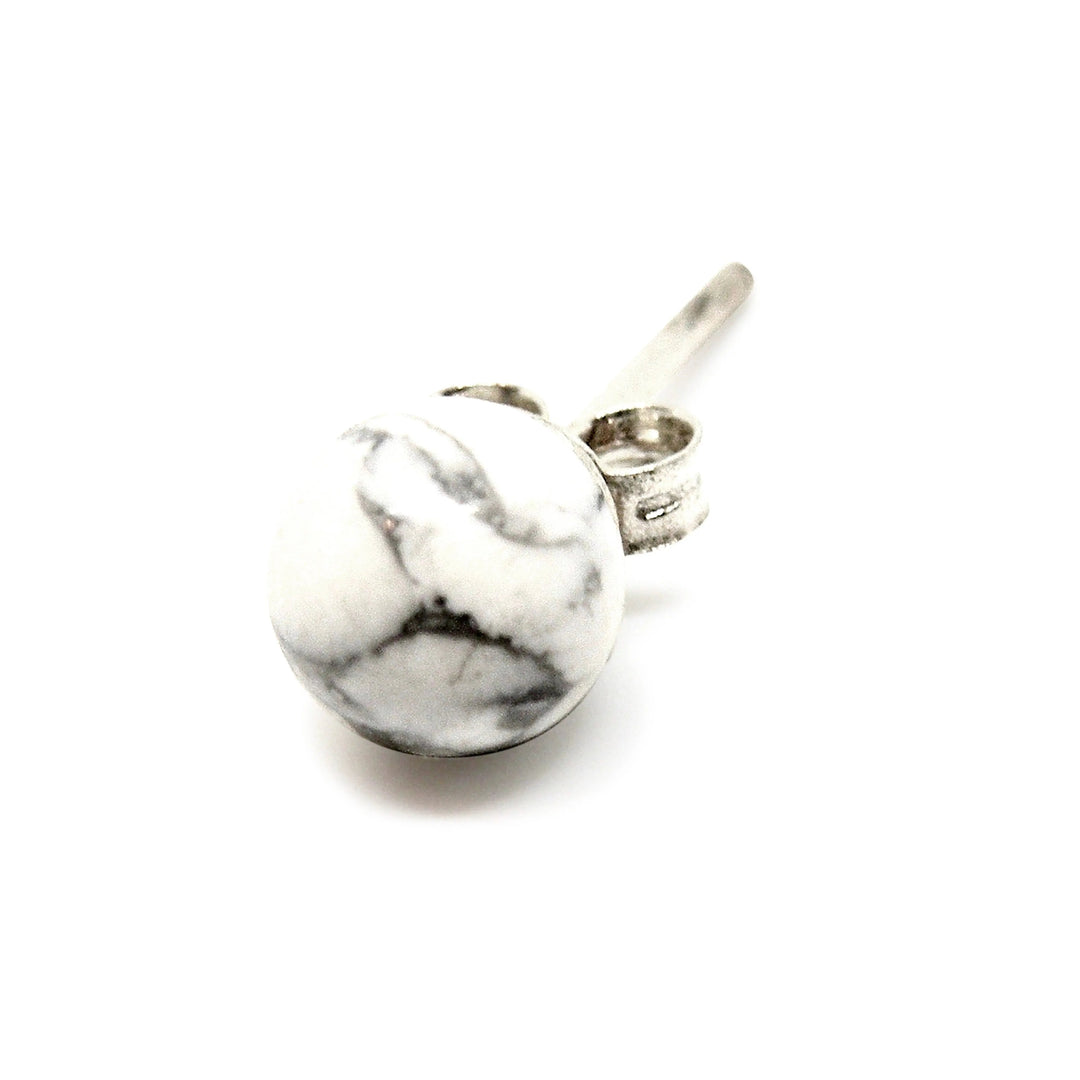 Øreringe, ørestikkere m. smykkesten, sterlingsølv og forgyldt, 6 mm Beadhouse of Copenhagen