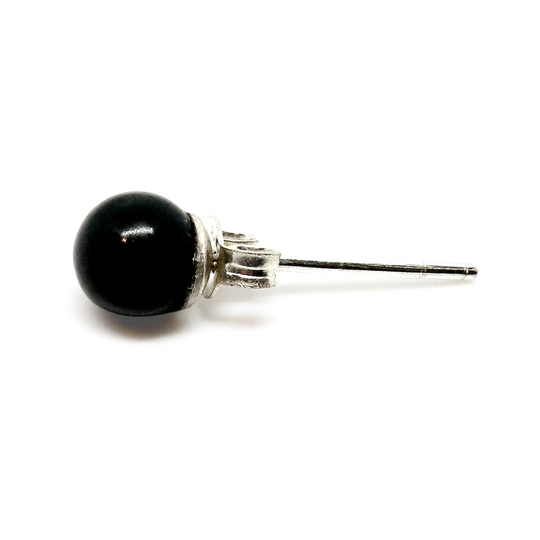 Øreringe, ørestikkere m. smykkesten, sterlingsølv og forgyldt, 6 mm Beadhouse of Copenhagen