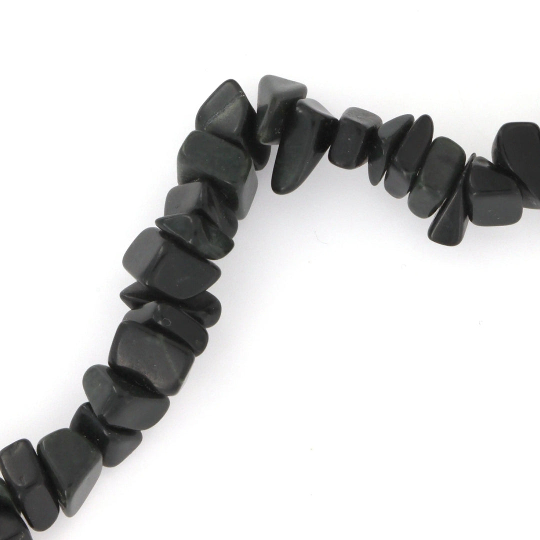 Halskæde, onyx chips, forgyldt stål, 40-45 cm 