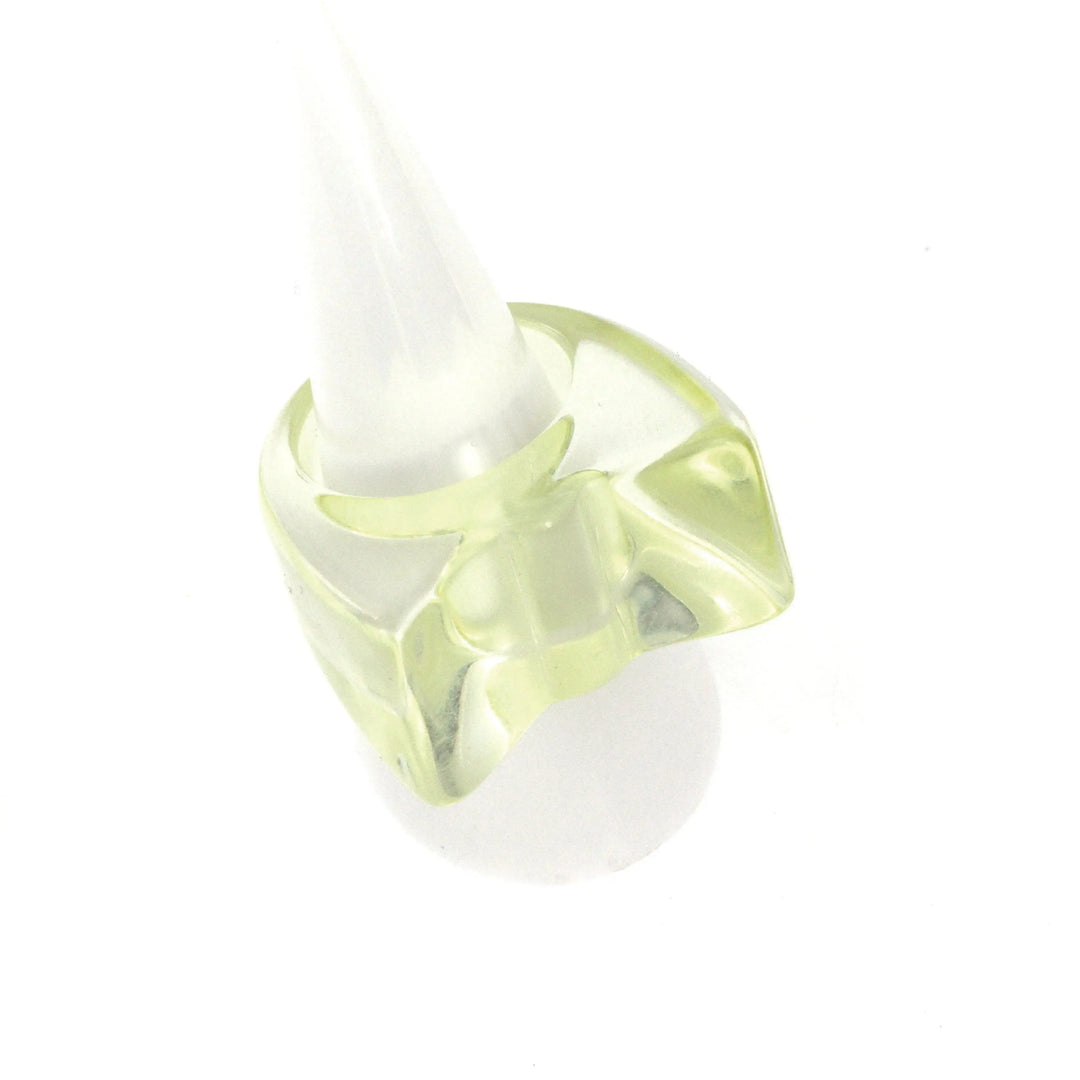 Fingerring, chunky plastik 
