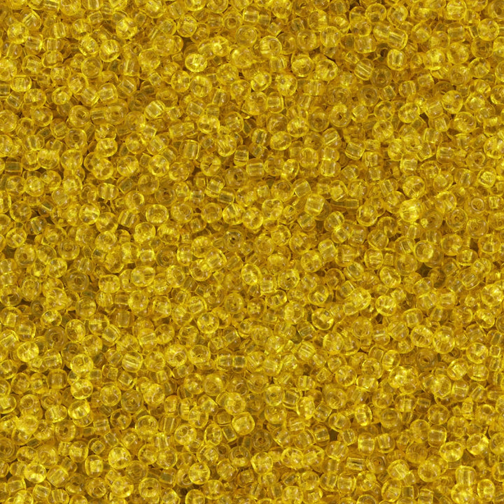 Gule glasperler,  preciosa, natural transparent yellow, storkøb 