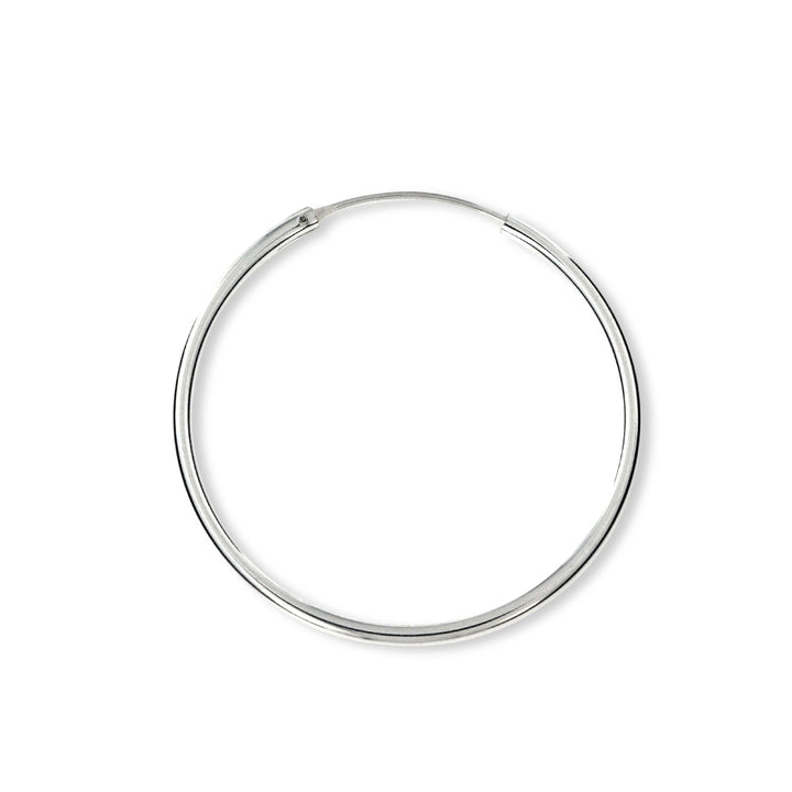 Øreringe, hoops, 40 mm, sterlingsølv og forgyldt sterlingsølv BLT