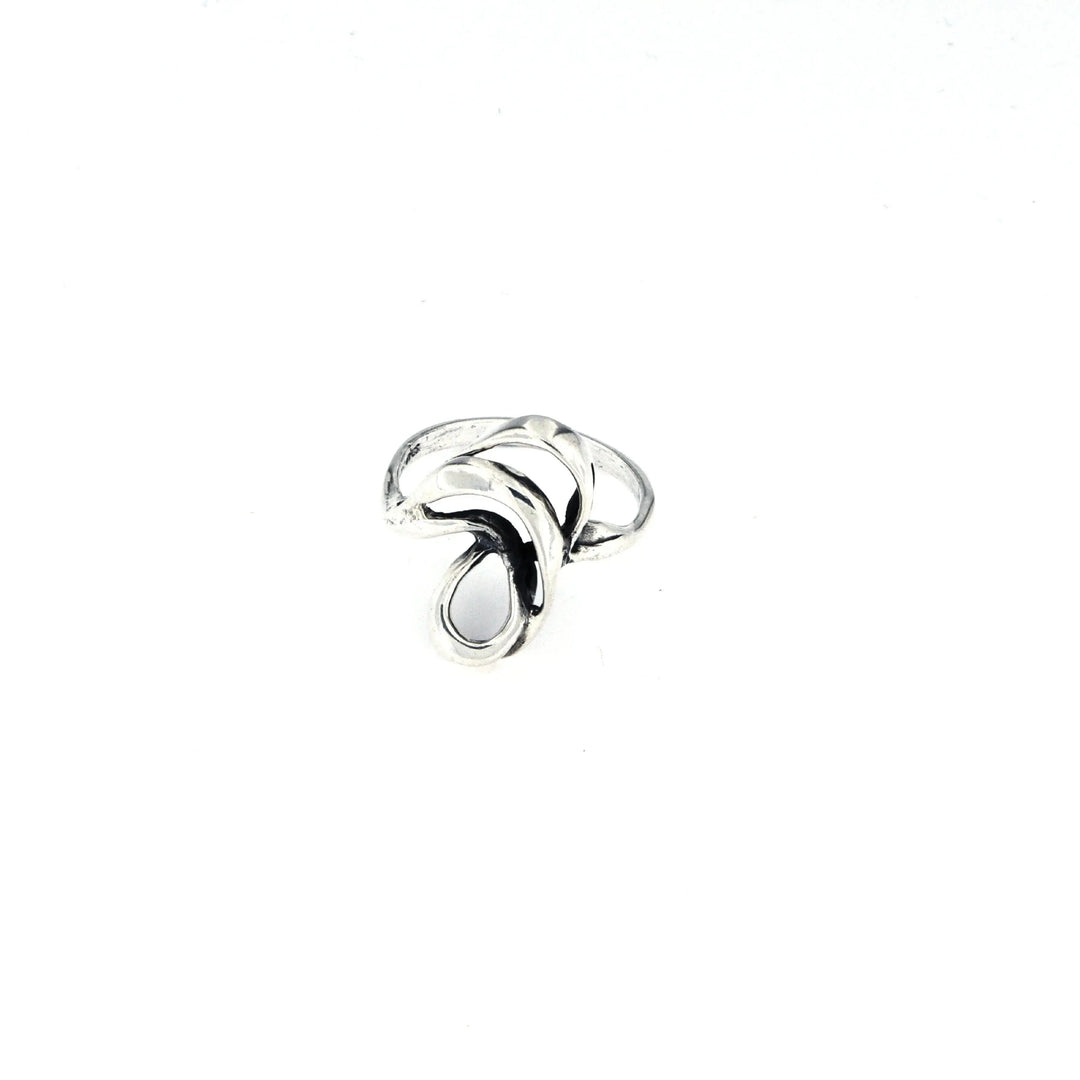 Fingerring, krøllet , sterlingsølv 