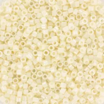 Brune glasperler, miyuki delica beads, ceylon cream Krea